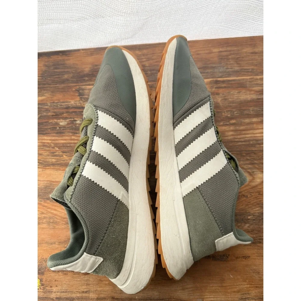 Adidas Originals Flashback Olive Green White Gum Sole Mens‎ 9.5 BY9303
